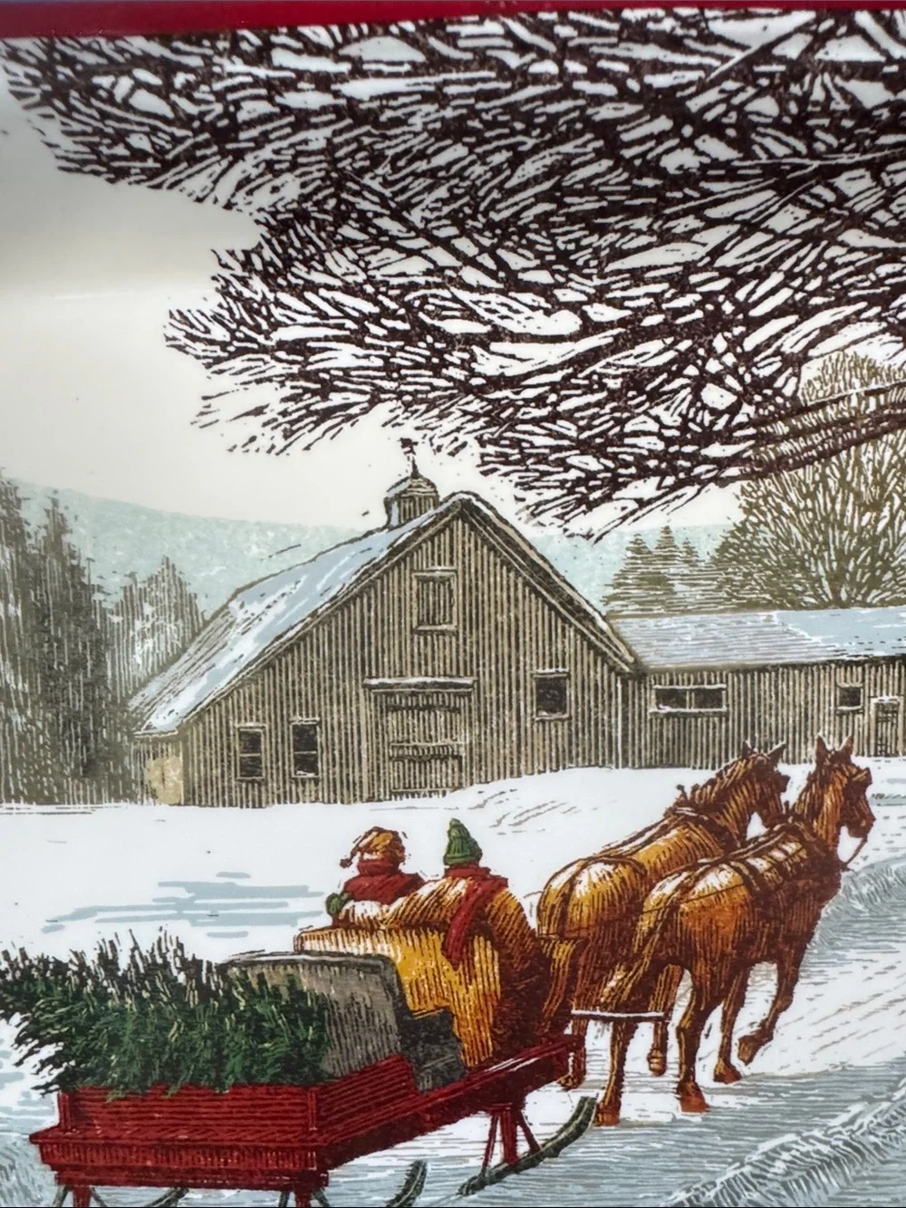 Hallmark Christmas in Evergreen Holiday Serving Platter